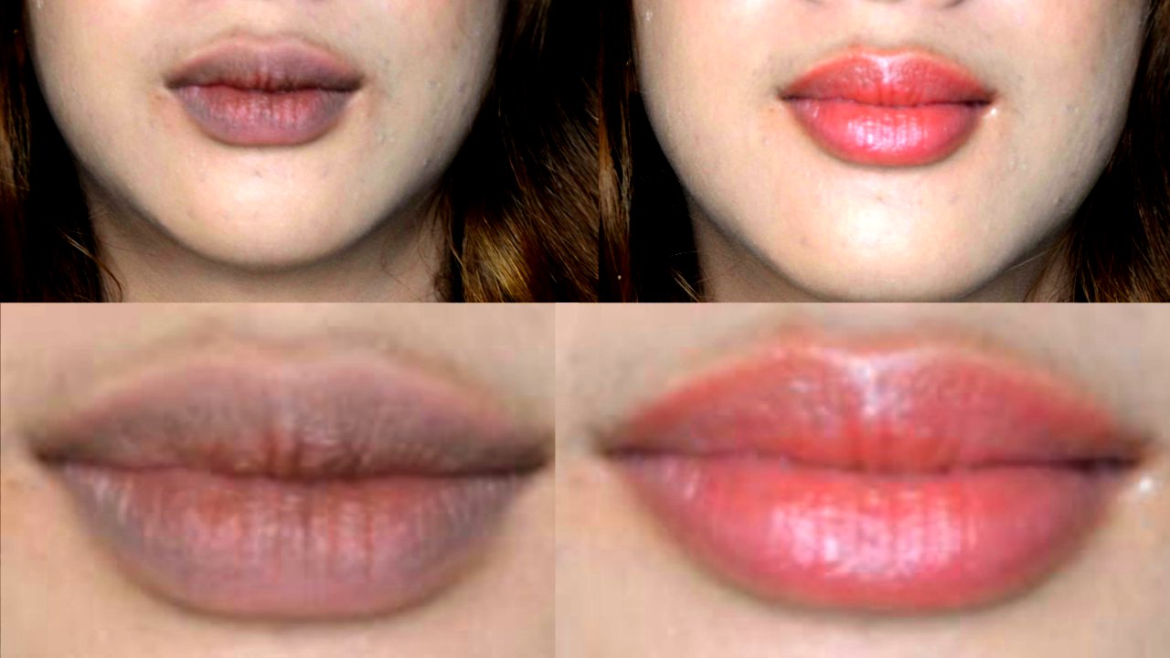 how to lighten dark lips